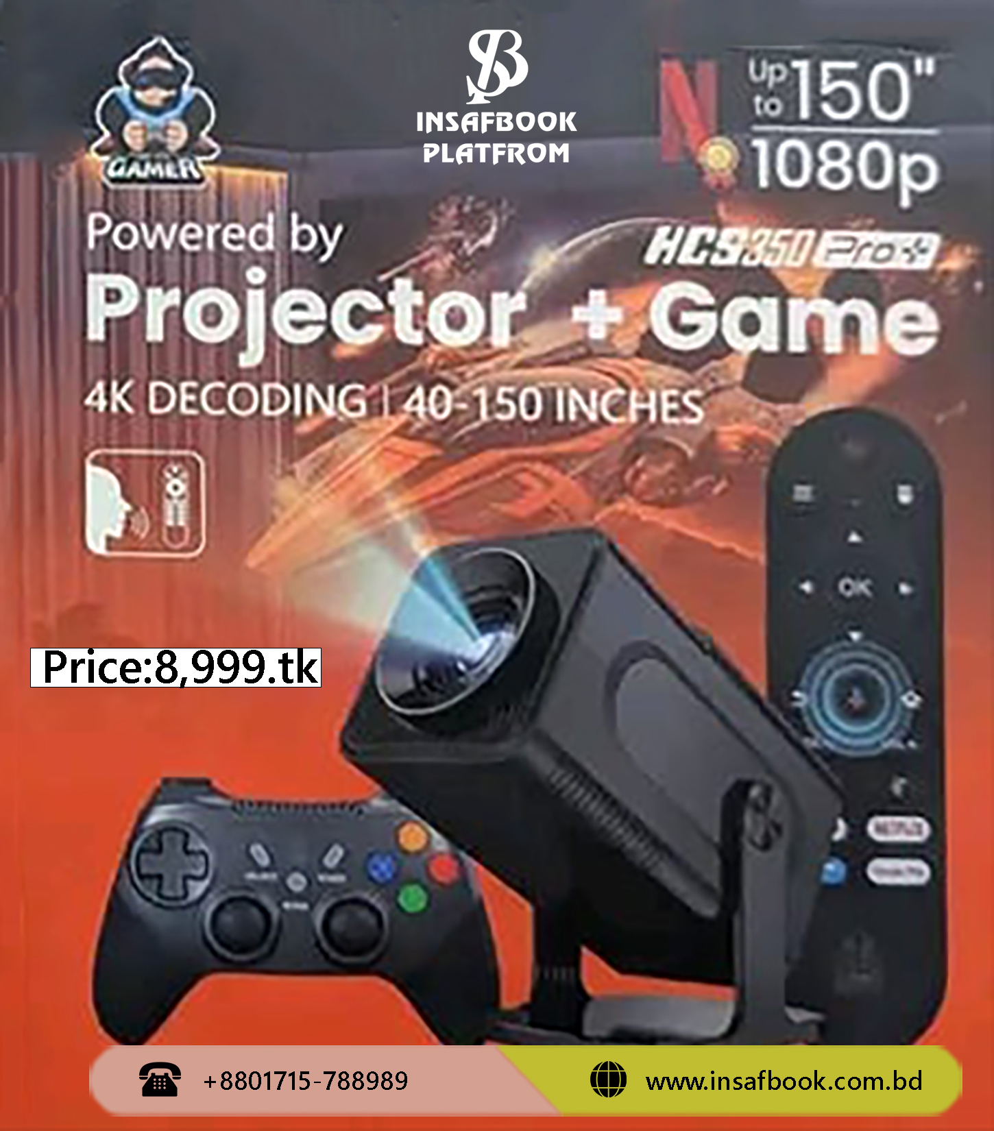 Projector + Game (HCS 350 pro)